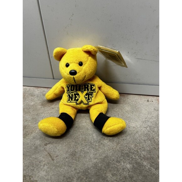 WWE Other - World Championship Wrestling GOLDBERG YOU'RE NEXT beanbag plush Yellow Bear MINT